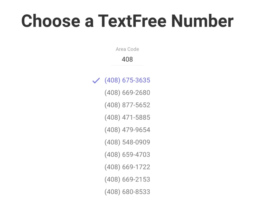 Seleccionar numero desechable