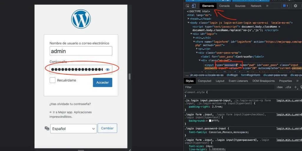 Como desvelar contraseñas en Chrome