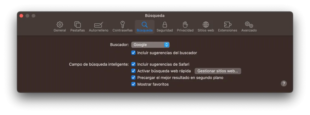 Recuperar Google como motor de búsqueda por defecto en Safari