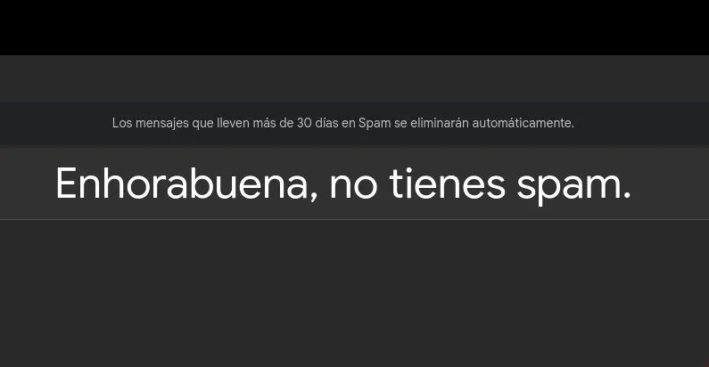 No hay spam