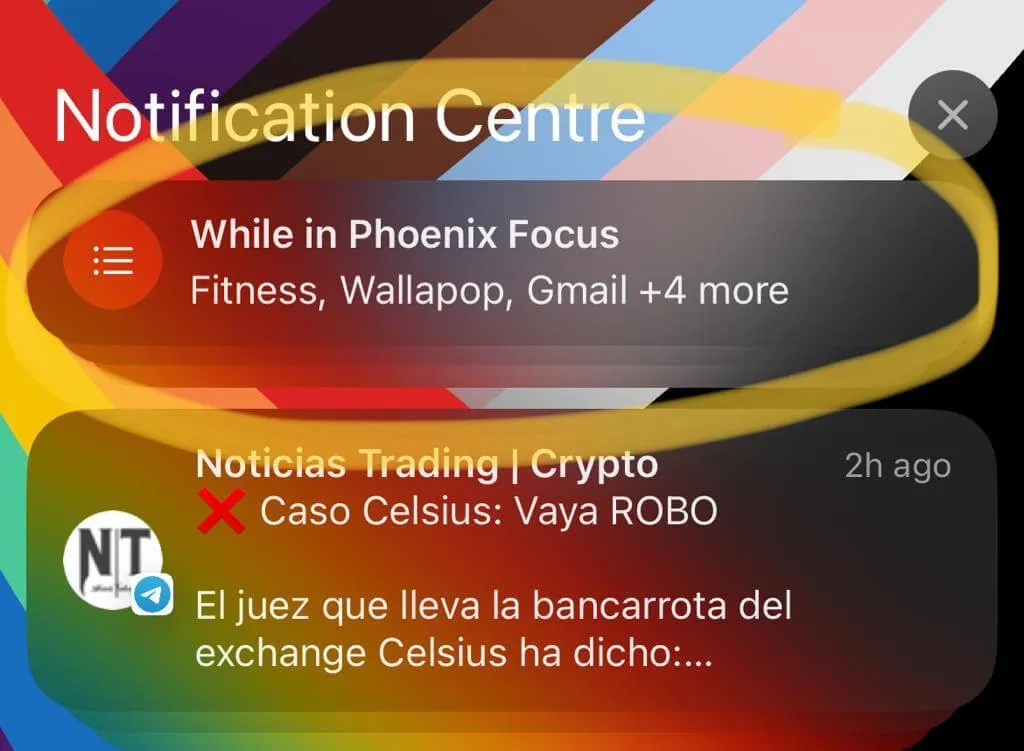 Customized concentration mode for Garmin notifications