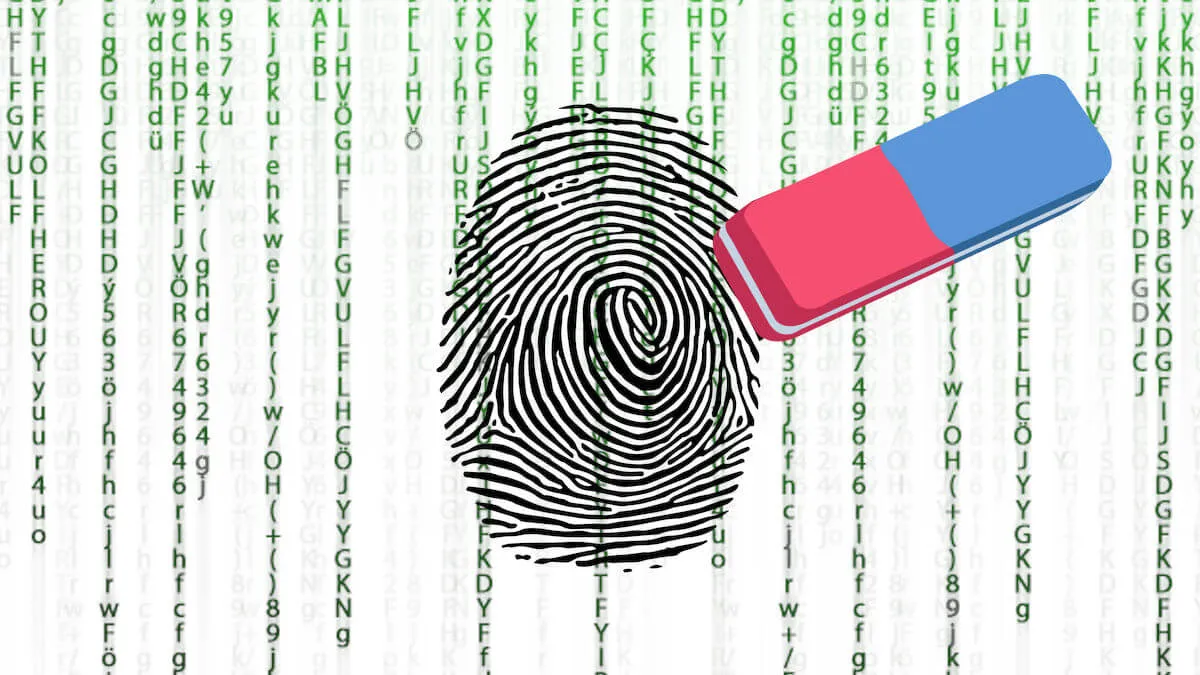 como borrar tu huella digital